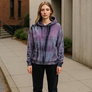 MARONIE LA Tie Dye Hooded Crop Sweatshirt BRAND NEW Size Medium!